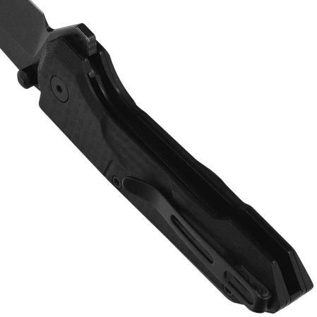 Nóż składany Remette Cosmic Black Milled CF/G10, Black Titanium Plating 14C28N (RTCO-GC)