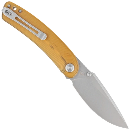 Nóż składany Kubey Momentum Ultem, Bead Blasted AUS-10 by Sherif Manganas (KU344M)