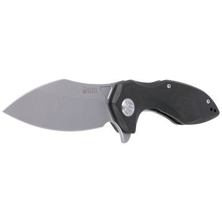 Kubey Knife Noble, Black G10, Bead Blasted D2 (KU236A)