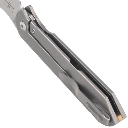 Nóż składany Kizer Harpoon Fold Gray Titanium, Stonewashed Elmax by Maverick Customs (Ki4784A1)