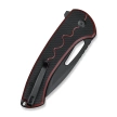 Sencut Squiggy Knife Burgundy / Black G10, Black 9Cr18MoV (S24082A-3)