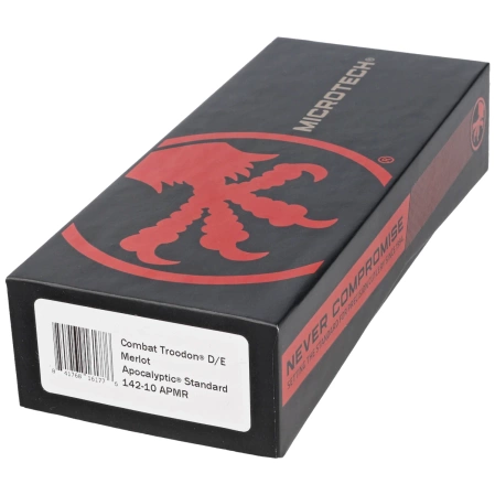 Microtech Combat Troodon D/E Merlot Aluminium, Apocalyptic M390 by Tony Marfione OTF automatic knife (142-10APMR)