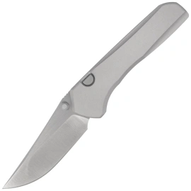 Kizer Astur ZeroS Knife Light Gray Aluminum, Satin MagnaCut by Brian Brown (K3818ZBD2)