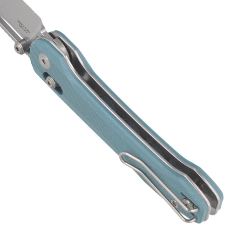 Bestech Cobber Knife Misty Blue G10, Stonewashed 14C28N by Happy as Larry (BG68C)