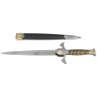 Decor Habitat Templar Dagger, Black/Gold ABS, Satin Stainless Steel (S0298)