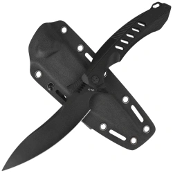 Nóż składany Rike Knife RK-F1 Black G10, Black Stonewashed CPM-D2 (RK-F1-BS)