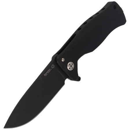LionSteel SR11A Black Aluminum, Black Sleipner by Molletta (SR11A BB)