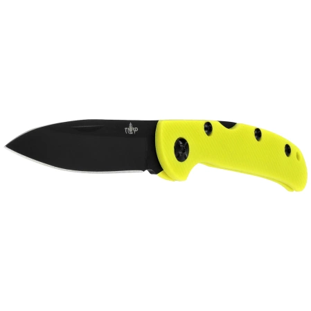 Third Decor Habitat Knife Yellow Nylon, Black 420 (TH-N76A)