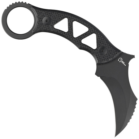 Nóż FOX Tribal K Karambit Black G10, Black Top Shield N690Co by Doug Marcaida (FX-803)