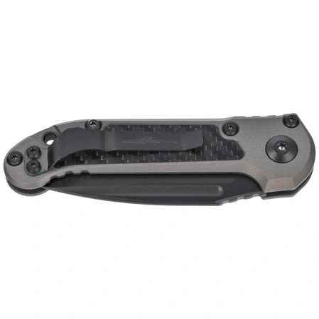 Microtech LUDT Gen III S/E Signature Automatic Knife Natural Clear Aluminum/Carbon Fiber, Black DLC M390MK by Tony Marfione (1135-1DLCTNCCFIS)