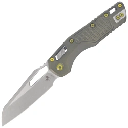 Nóż składany Microtech MSI Ram-Lok S/E Frag Distressed Grenade Green Aluminium, Apocalyptic M390MK by Tony Marfione (210-10FRDGG-U25)