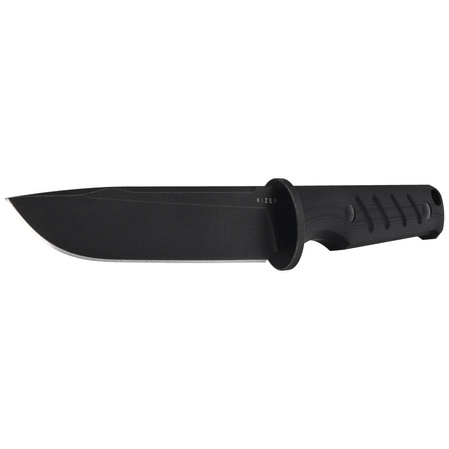 Kizer Camp 180 Knife Black G10, Black Stonewashed AEB-L by Jonathan Styles (1096A1)