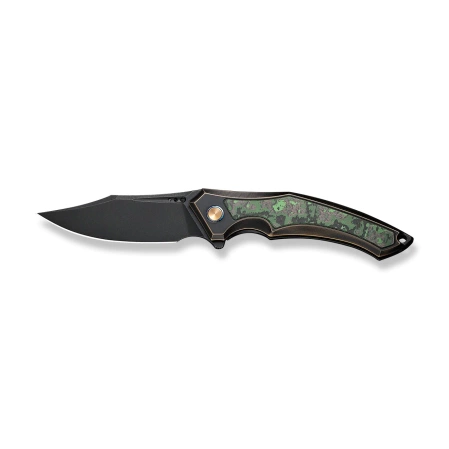 WE Knife Orpheus LE No ???/155 Bronze / Black Titanium / Jungle Wear Fat Carbon Fiber, Black Stonewashed CPM 20CV (WE23009-1)