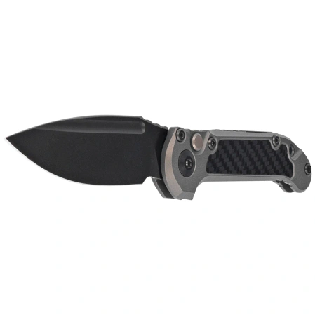 Nóż automatyczny Microtech LUDT Gen III S/E Signature Natural Clear Aluminium/Carbon Fiber, Black DLC M390MK by Tony Marfione (1135-1DLCTNCCFIS)