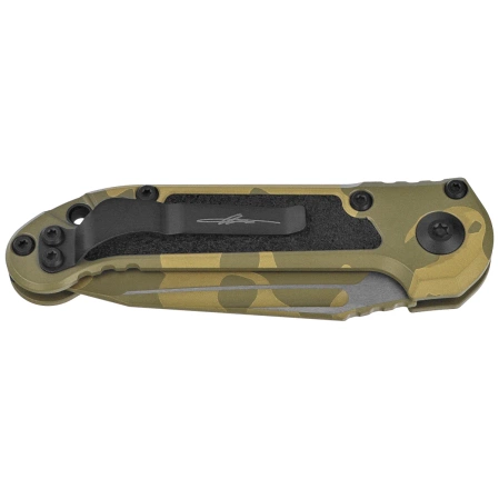 Microtech LUDT Gen III T/E Signature Automatic Knife Bazooka Camo Aluminum, Bazooka Camo M390MK by Tony Marfione (1136-1BOCS-Z4)