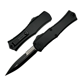 Microtech Hera II Mini Bayonet OTF Knife Black Aluminium, Black M390MK by Tony and Sean Marfione (1701M-1T)
