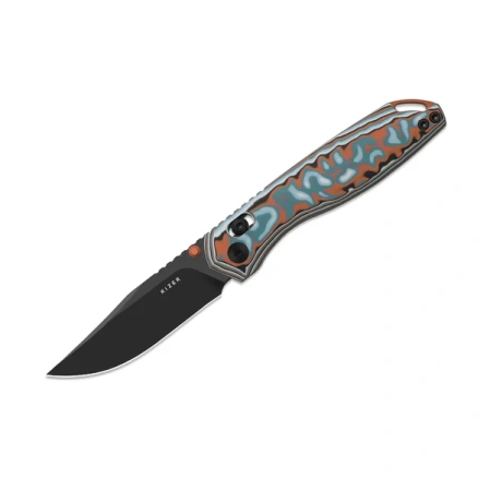 Nóż składany Kizer Findo Vortex Pattern Micarta, Black PVD AEB-L by Maksim Epifantsev (V3791A1)