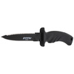 Nóż nurkowy MAC Torpedo 11 BE Black PP-TPE, Black Idroglider W 1.4060