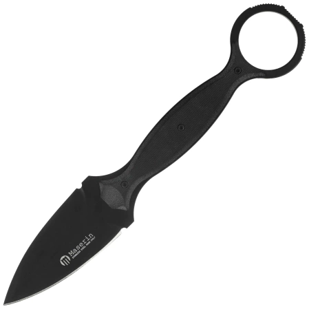 Maserin 922/T Neck Knife Black G10, Black N690 by Russ Kommer