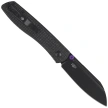 Kizer Renissance Knife Black Micarta, Black PVD N690 by Caleb Waldman (V3698A1)
