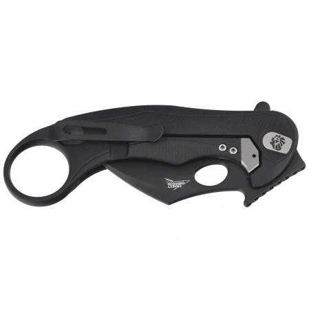 Nóż składany LionSteel L.E.One Mid Karambit Black Aluminium, Black M390 by Emerson Design (LE2 A BB)