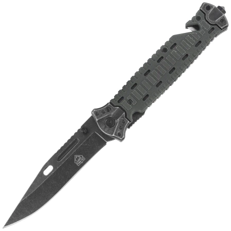 Nóż składany ratowniczy Puma Solingen Green G10 / Stainless, Stonewashed (342013)