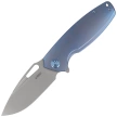 Nóż składany Kubey Tityus KB360D Blue Titanium, Bead Blasted 14C28N