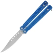 Nóż składany motylek Martinez Albainox Balisong Blue Steel, Satin 3Cr13Mov (02227)