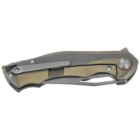Bestech Tercel Retro Gold/Gray Titanium, Stonewashed CPM S35VN (BT1708A)