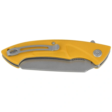 Kubey Anteater Yellow G10, Dark Oxide Beadblasted 14C28N (KU212K)