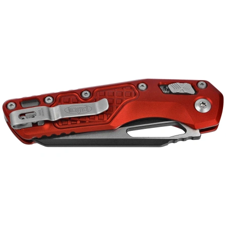 Nóż składany Microtech MSI S/E Merlot Frag Aluminium, Black M390MK by Tony Marfione (210-1FRMR)