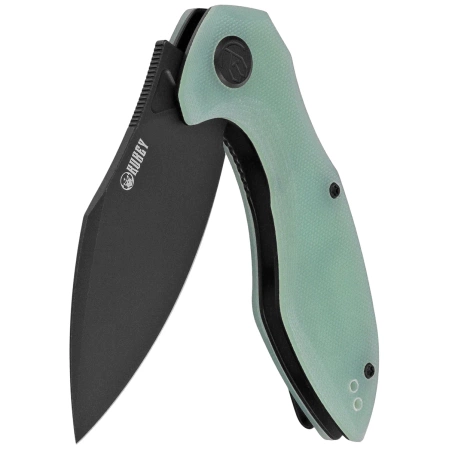 Kubey Nobel Knife Jade G10, Blackwashed 14C28N (KU236Q)