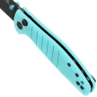 Bestechman Goodboy Jr. Knife Light Blue G10, Grey PVD D2 by Keanu Alfaro (BMK10D)