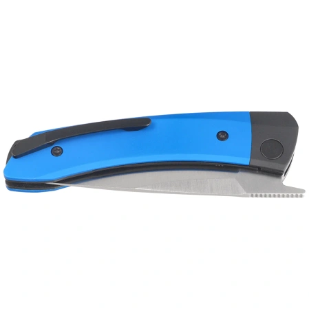 Kizer Mini MoMo Knife Black-Blue Aluminum, Satin 154CM by Vladimir Legachev (V3663C1)