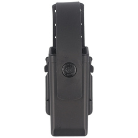 ESP Double-Stack 9 mm / .40 Magazine Pouch with UBC-01 Mount and Safety Strap, Black (MH-04-S)