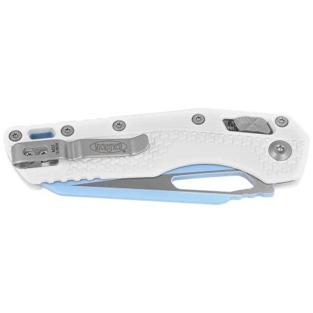 Nóż składany Microtech MSI S/E Cerakote White Tri-Grip Polymer, Sky Blue M390MK by Tony Marfione (210T-1PMCWH-Y7)