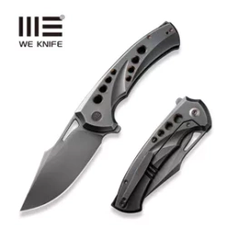 Nóż składany WeKnife Swiftfin Polished Gray/Dark Golden Titanium, Polished Gray CPM 20CV (WE23051-3)