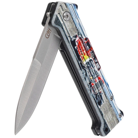 Herbertz CJH Hot Rod Red Knife, Satin 420 (10000634)