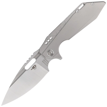 Bestech Knife Shodan Grey Titanium, Stonewashed / Satin CPM S35VN by Todd Knife and Tool (BT1910A)