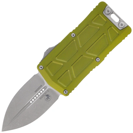 Microtech Exocet II D/E OTF Knife OD Green Aluminium, Apocalyptic M390MK by Tony Marfione (1157-10APOD)