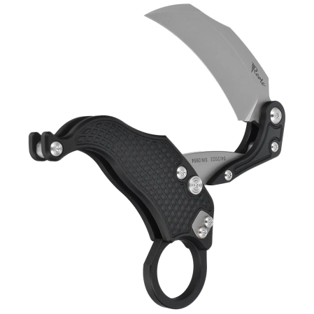 Reate Knife EXO-K Gravity Karambit Black Aluminium, Stonewashed N690