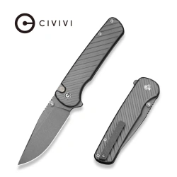 Nóż składany Civivi Iron Tide Gray Aluminium, Gray Stonewashed 14C28N by Pete's Pirate Life (C25011-3)