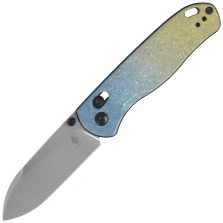 Kizer Drop Bear Knife Snowflake Crystallized Titanium, Satin LC200N by Azo (Ki3619A3)