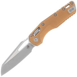Microtech MSI S/E Knife Tan Fluted Aluminum, Apocalyptic M390MK by Tony Marfione (210-10APFLTA)