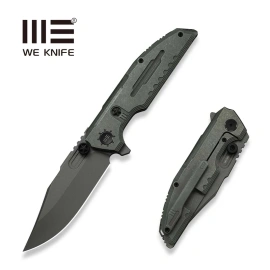 Nóż składany WeKnife Muster LE No ???/200 Olive Gray Titanium, Gray Stonewashed M390 (WE23058-2)