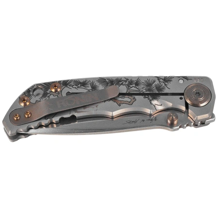 Spartan-Ronin Harsey Folder ''Gun Fighter'' Titanium, Stonewashed MagnaCut