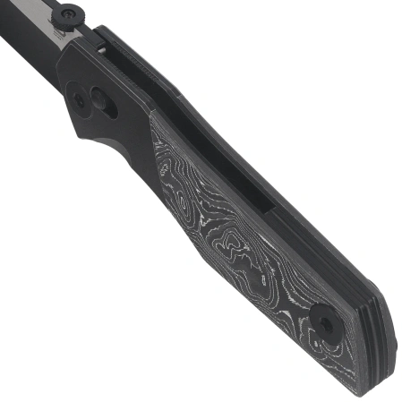 Bestech Knife Cetus Bronze Black Titanium / Carbon Fiber, Black PVD / Satin M390 by Poltergeistworks (BT2304C)
