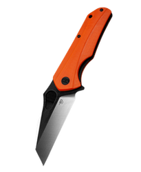 Bestech Operator Knife Orange G10, Satin/Black D2 (BG36D)