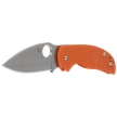 Spyderco Sage 5 Burnt Orange FRN Knife, Satin Plain CPM REX 121 (C123BORP)