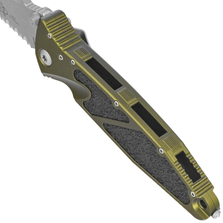 Microtech Socom Elite T/E-M Knife OD Green Aluminum, Apocalyptic P/S M390 by Tony Marfione (161-11 APOD)